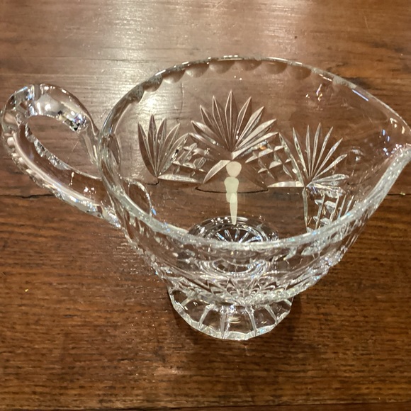 Leaded crystal footed sauce boat - Picture 5 of 7